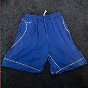 Dark blue Nike shorts with string